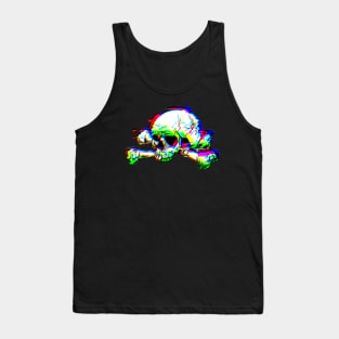 3d skull effect Tank Top